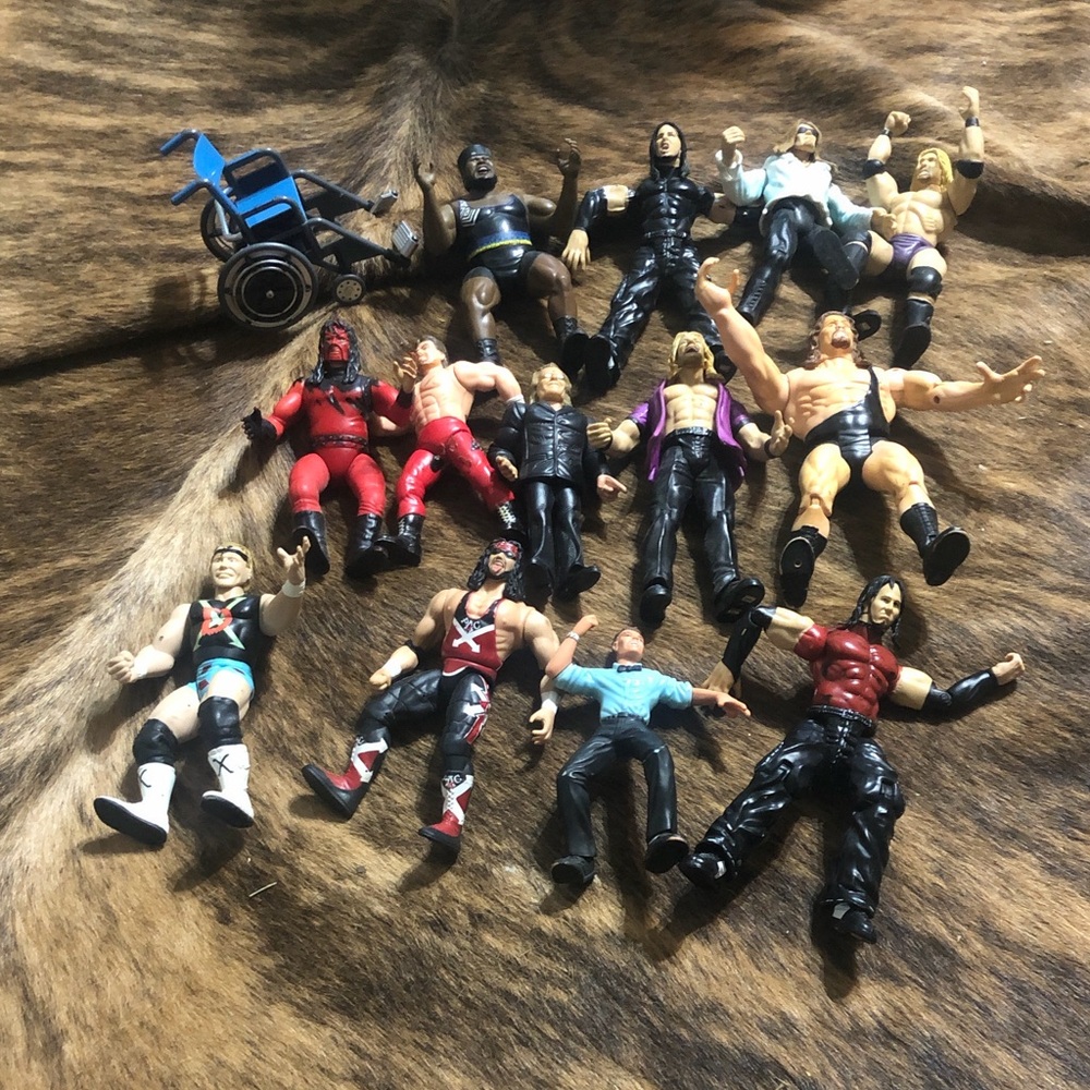 WWF plastic figures